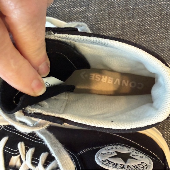 Black High-Top Converse Chuck Taylor All Star Cruise Platform Sneakers M 6.5 W 8 - Picture 6 of 7